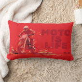 Moto Is Life Throw Pillow ランバークッション (ブランケット)