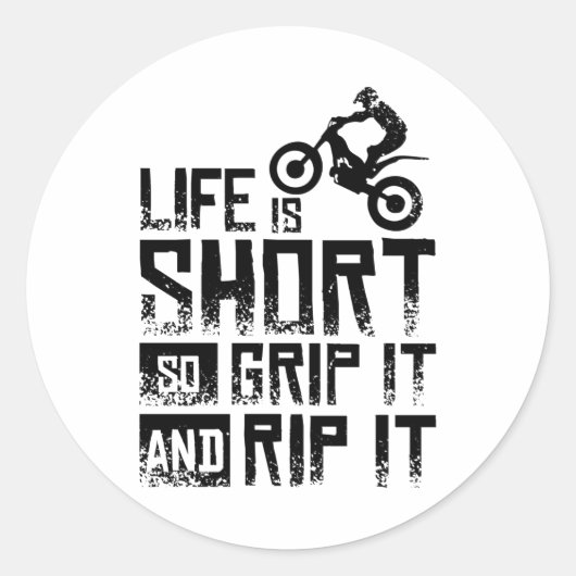 Moto Trial Bike ラウンドシール (正面)
