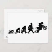 moto trial enduro ポストカード (正面/裏面)