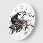 Moto-xレース ラージ壁時計 (傾斜)