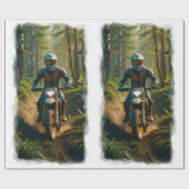 Moto-xing - Motocross Racers ラッピングペーパー (フラット)