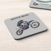MOTOCROSSコースターとコルクバックセット。 コースター (左側)