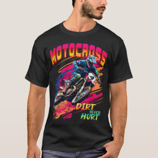 Motocrossスーパークロスレースダートバイクレースダートネ Tシャツ