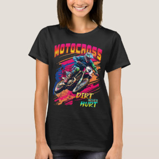 Motocrossスーパークロスレースダートバイクレースダートネ Tシャツ