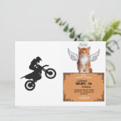 Motocrossドライバ-背景色を選択 招待状 (スタンド正面)