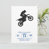 Motocrossドライバ-背景色を選択 招待状 (スタンド正面)