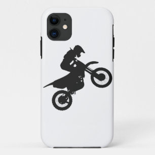 Motocrossドライバ-背景色を選択 iPhone 11 ケース