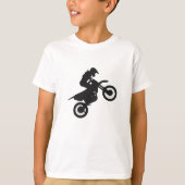 Motocrossドライバ-背景色を選択 Tシャツ (正面)