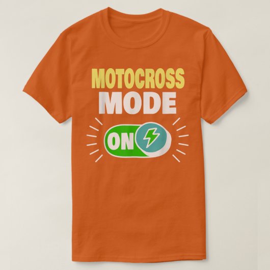 MotocrossモードMotocrossおもしろいバイクもしくは自転車に乗る人1081 Tシャツ (デザイン正面)