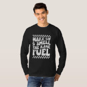 MotocrossレースDのレース燃料を起こし、匂いを嗅ぐ Tシャツ (正面フル)