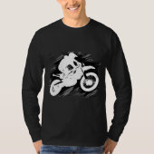 Motocross Competitive Sport Motorcycle Racing Tシャツ (正面)