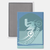 Motocross dirtbike moto-xアクセサリー マグネット (正面/裏面)