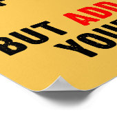 Motocross Life To Your Years Dirt Bike Poster Sign ポスター (角)