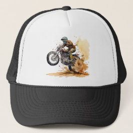 Motocross Racing Actionグラフィック キャップ