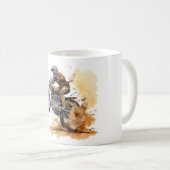 Motocross Racing Actionグラフィック コーヒーマグカップ (正面右)