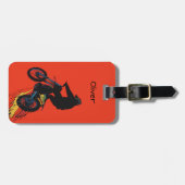 Motocross Rider Jump ラゲッジタグ (正面横)