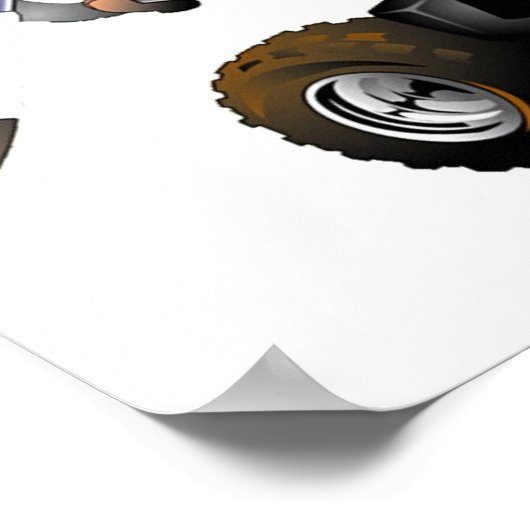 MotocrossTracks Print ポスター (角)