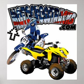 MotocrossTracks Print ポスター