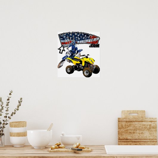 MotocrossTracks Print ポスター (キッチン)