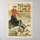 Motocycles Comiot By Theophile-Alexandre Steinlen ポスター (正面)