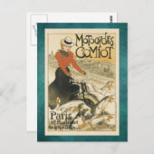 Motocycles Comiot By Theophile-Alexandre Steinlen ポストカード (正面/裏面)