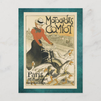Motocycles Comiot By Theophile-Alexandre Steinlen ポストカード