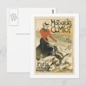 Motocycles Comiot By Theophile-Alexandre Steinlen ポストカード (正面/裏面)