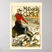 MOTOCYCLES COMIOT Paris Bicycle Theophile Steinlen ポスター (正面)