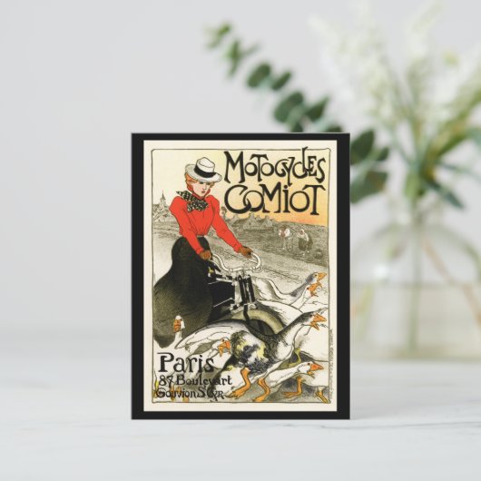 Motocycles Comiot、Steinlen ポストカード (スタンド正面)