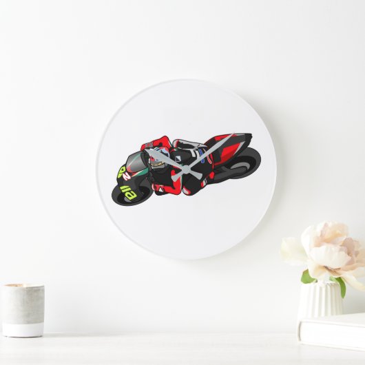 MotoGP Aprilia ラージ壁時計 (ホーム)