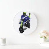 MotoGP Old Yamaha simple style ラージ壁時計 (ホーム)