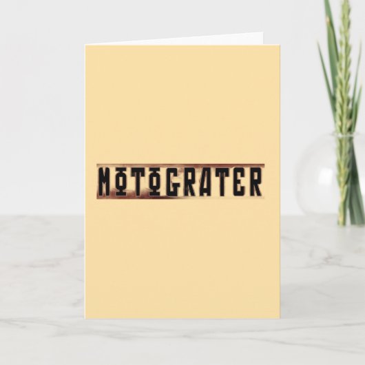 MOTOGRATER ブランクグリーティングカード カード (正面)