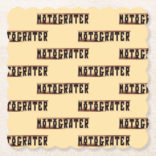 MOTOGRATER ペーパーコースター (正面)