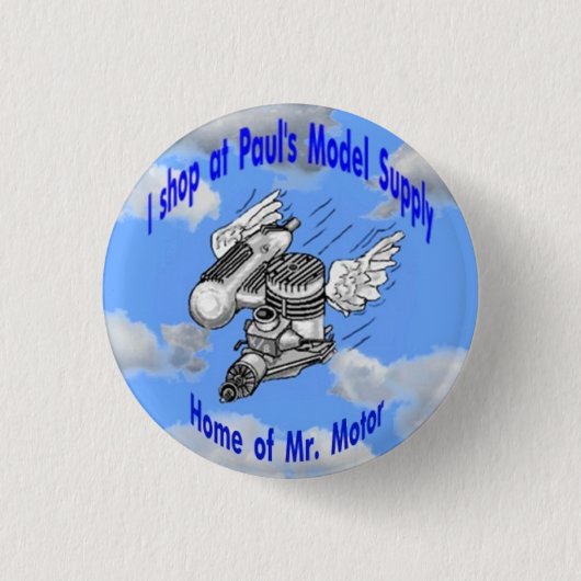 Motor氏ボタンモデルSuppy 缶バッジ (正面)