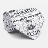 Motor Boat Captain Funny Pontoon Boating ネクタイ (ロール)