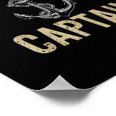 Motor Boat Captain Nautical Life Marine Explorer  ポスター (角)