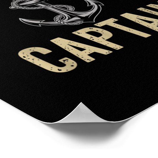 Motor Boat Captain Nautical Life Marine Explorer  ポスター (角)