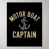 Motor Boat Captain Nautical Life Marine Explorer  ポスター (正面)