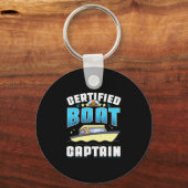 Motor boats captain speed boat owner motorboat キーホルダー (正面)