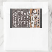 MOTOR CITY Labor Rates Toolbox 長方形シール (バッグ)