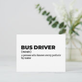Motor Coach Driver Funny Definition ポストカード (スタンド正面)
