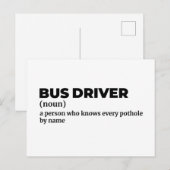 Motor Coach Driver Funny Definition ポストカード (正面/裏面)