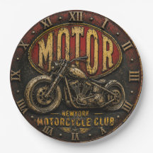 Motor Motorcycle Club Vintage Biker Garage Decor