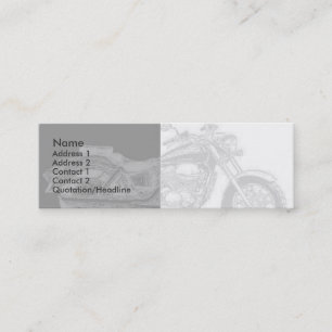 Motorbikeプロファイルカード スキニー名刺