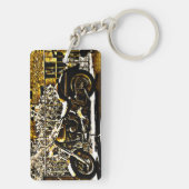 Motorbike in Ancient Valbonne France  キーホルダー (裏面)