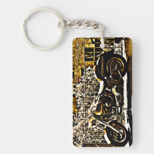 Motorbike in Ancient Valbonne France  キーホルダー (正面)