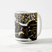 Motorbike in Ancient Valbonne France  コーヒーマグカップ (正面右)