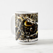 Motorbike in Ancient Valbonne France  コーヒーマグカップ (正面左)