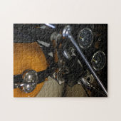 Motorbike Motorcycle Biker Rider Motorbike ジグソーパズル (横)