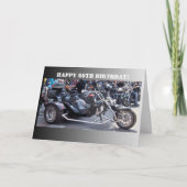Motorbike Personalised 60th Birthday カード (正面)